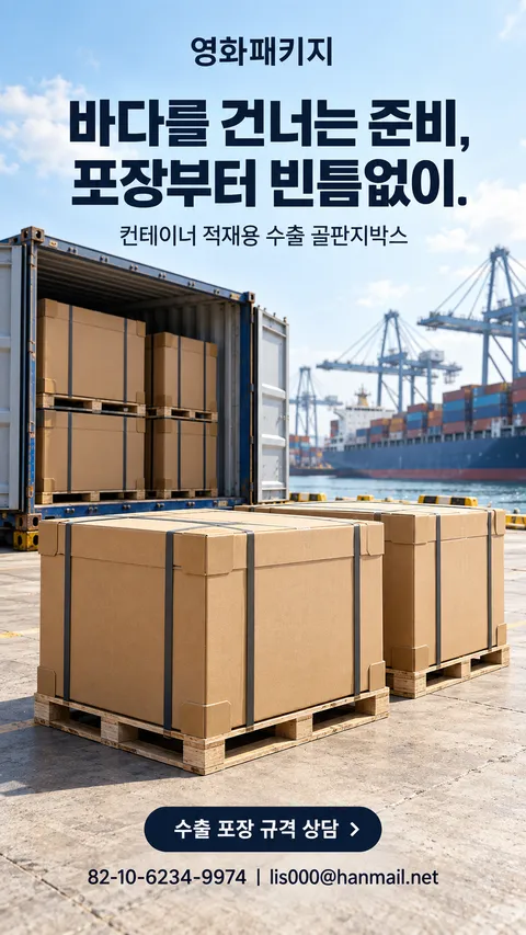 수출용 골판지 포장 박스